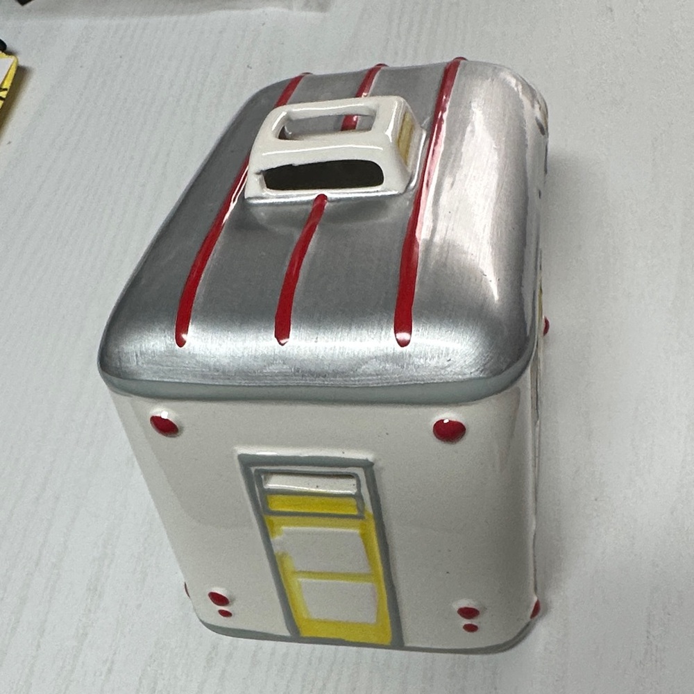 Silver and White Ceramic Camper Decor Scentsy camper shell truck topper - Picture 3 of 4